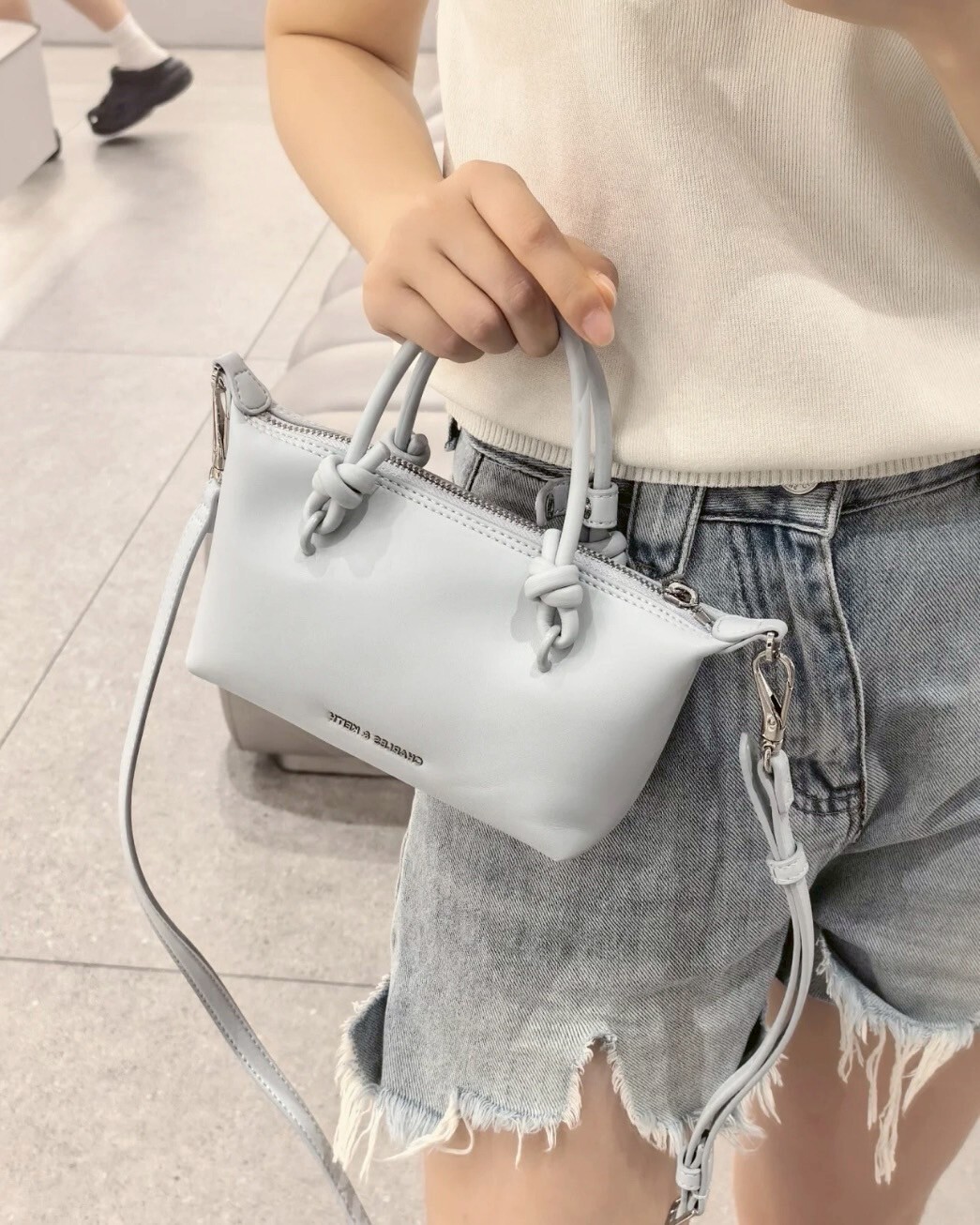 CHARLES & KEITH 小CK Sammie 拉鍊手提包 肩背包 共3色