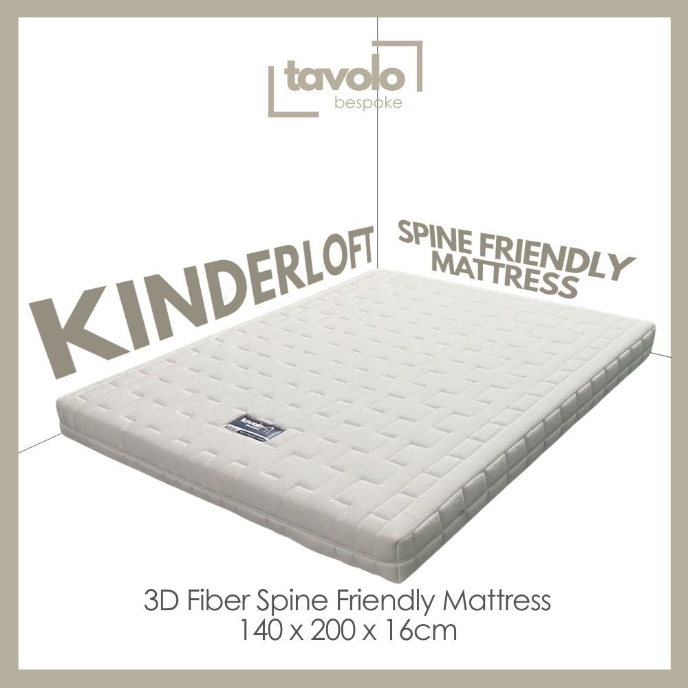 Kinderloft 3D Fiber Spine Friendly Mattress - 140 x 200cm