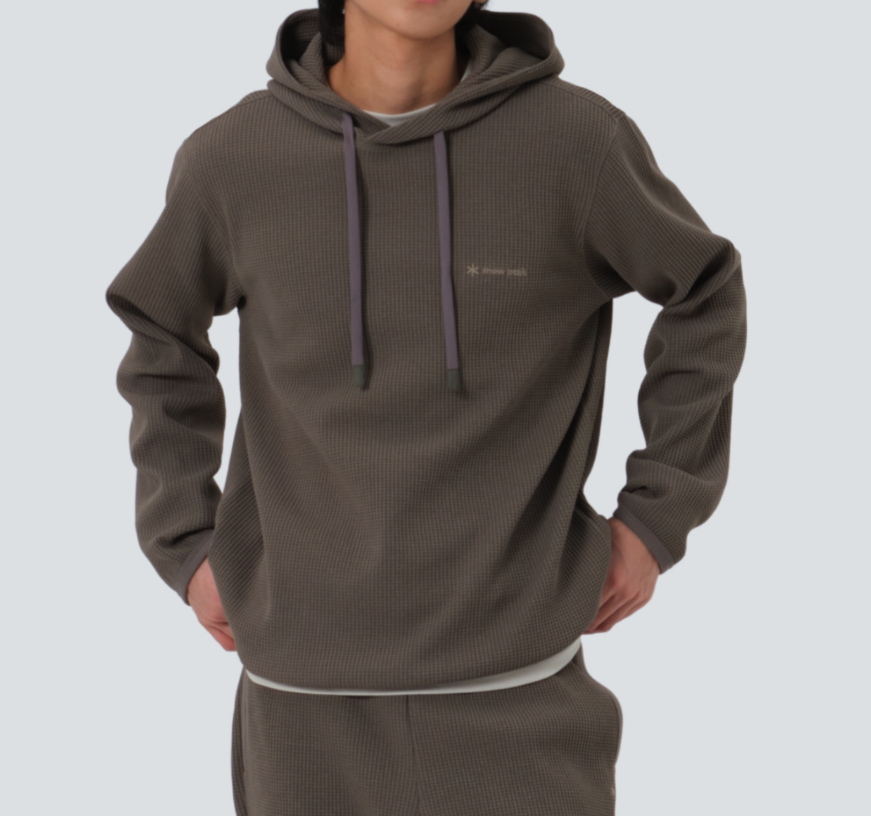 snow peak Waffle Hood T-shirt スノーピーク テテ Dry Waffle T-Shirt