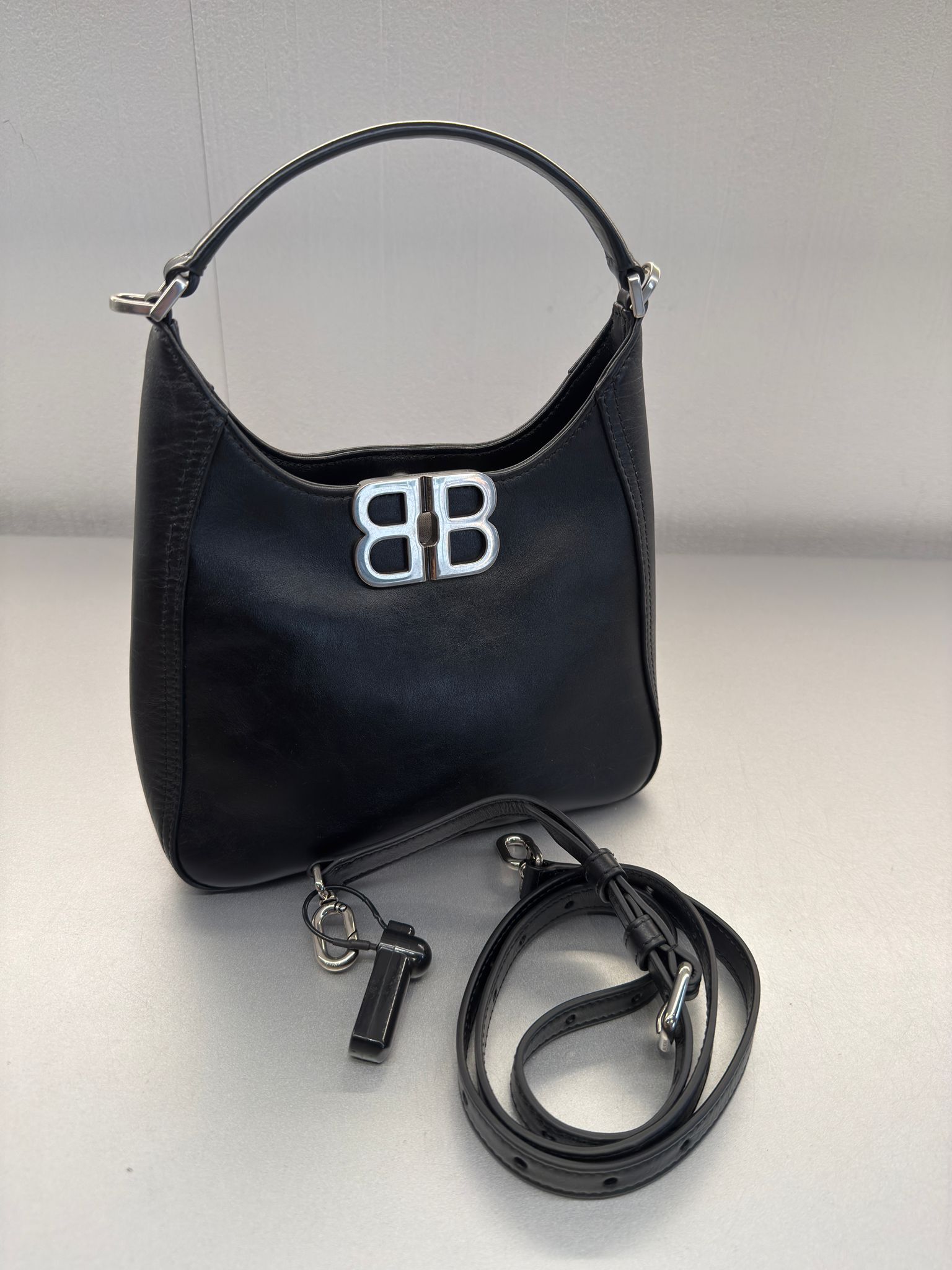 Balenciaga Soft Small Hobo Bag Black 801928