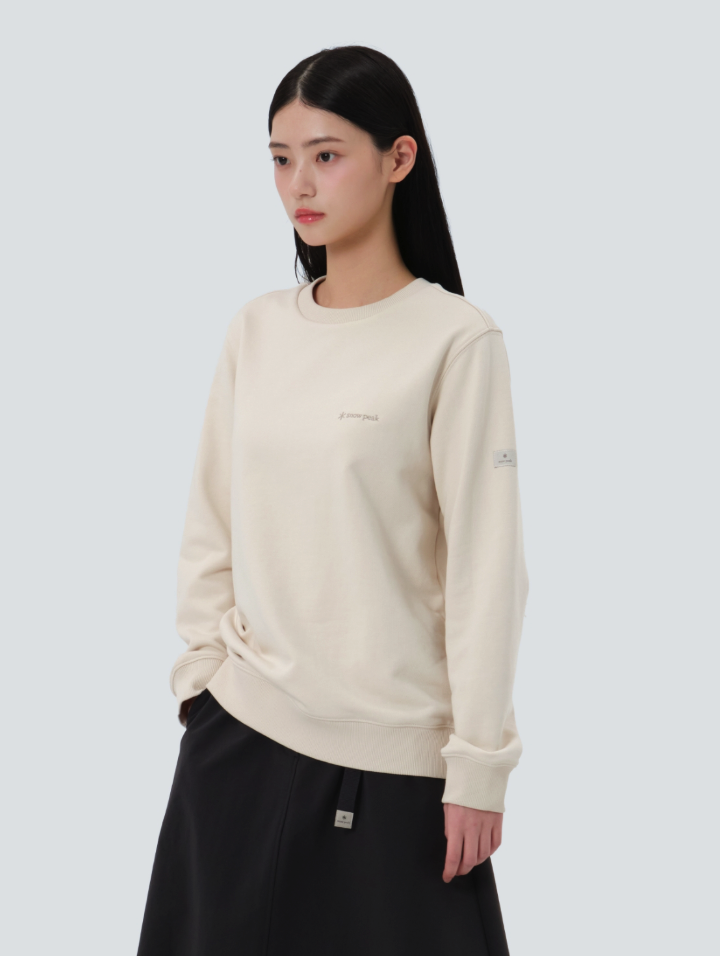 【現貨】snow peak Land Women Sweatshirt 女款 手臂標籤logo 大學tee S25FWFHT61