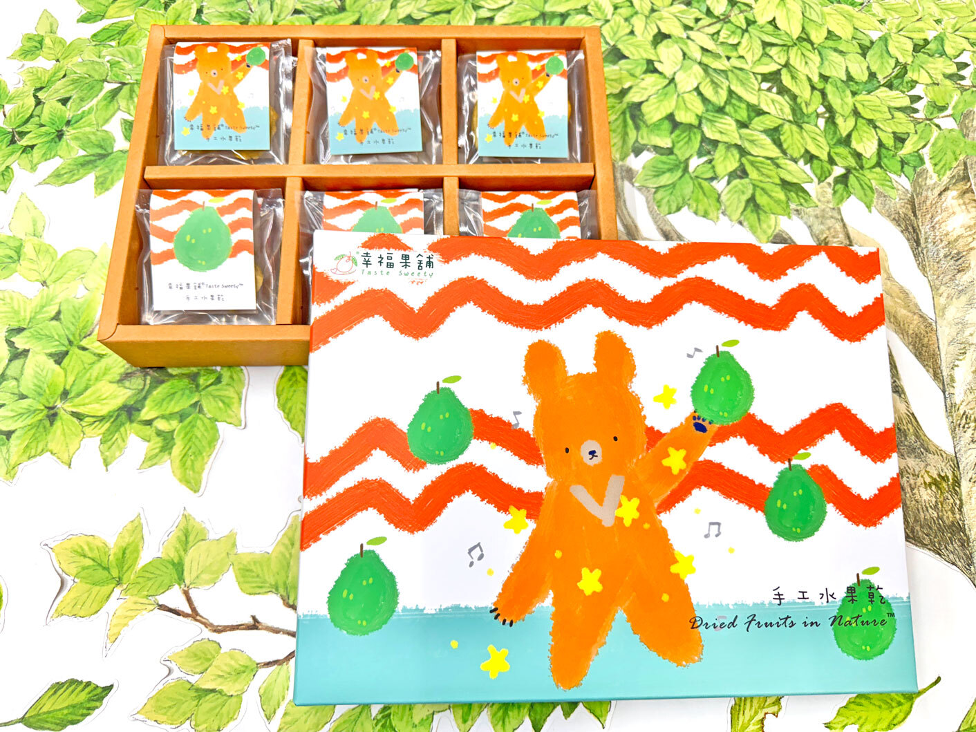柚舞熊水果乾禮盒6格(12入/18入/24入)