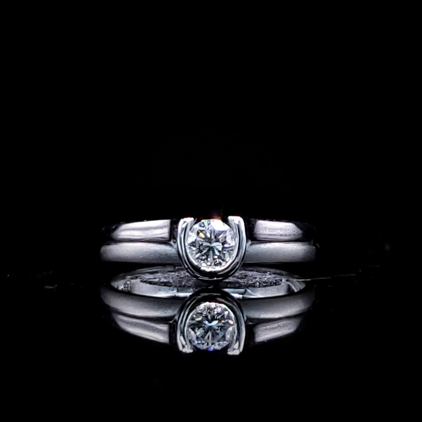 18K White Gold 0.22ct Diamond Ring