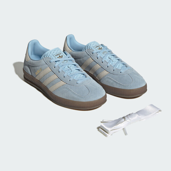 Adidas Gazelle Indoor W JI2717 女 運動休閒鞋 德訓鞋 復古 麂皮 舒適 水藍