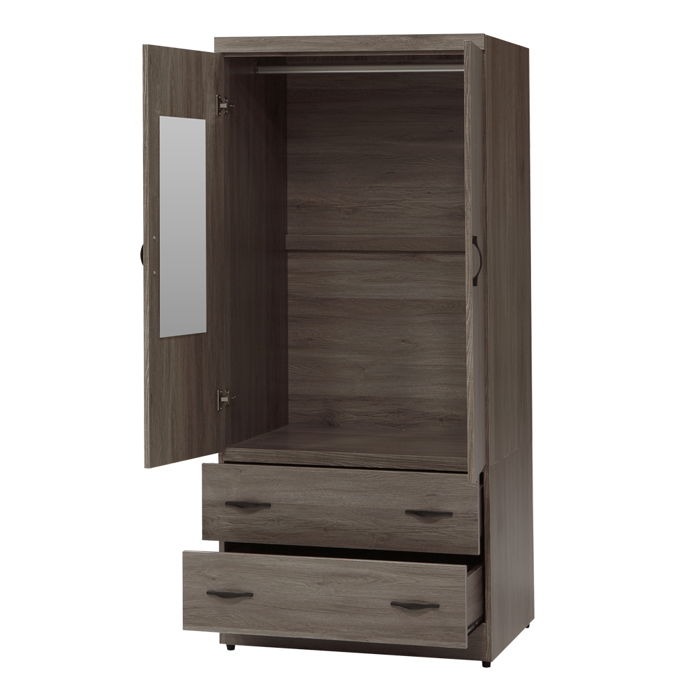 蒙恩2.7尺二門二抽衣櫃