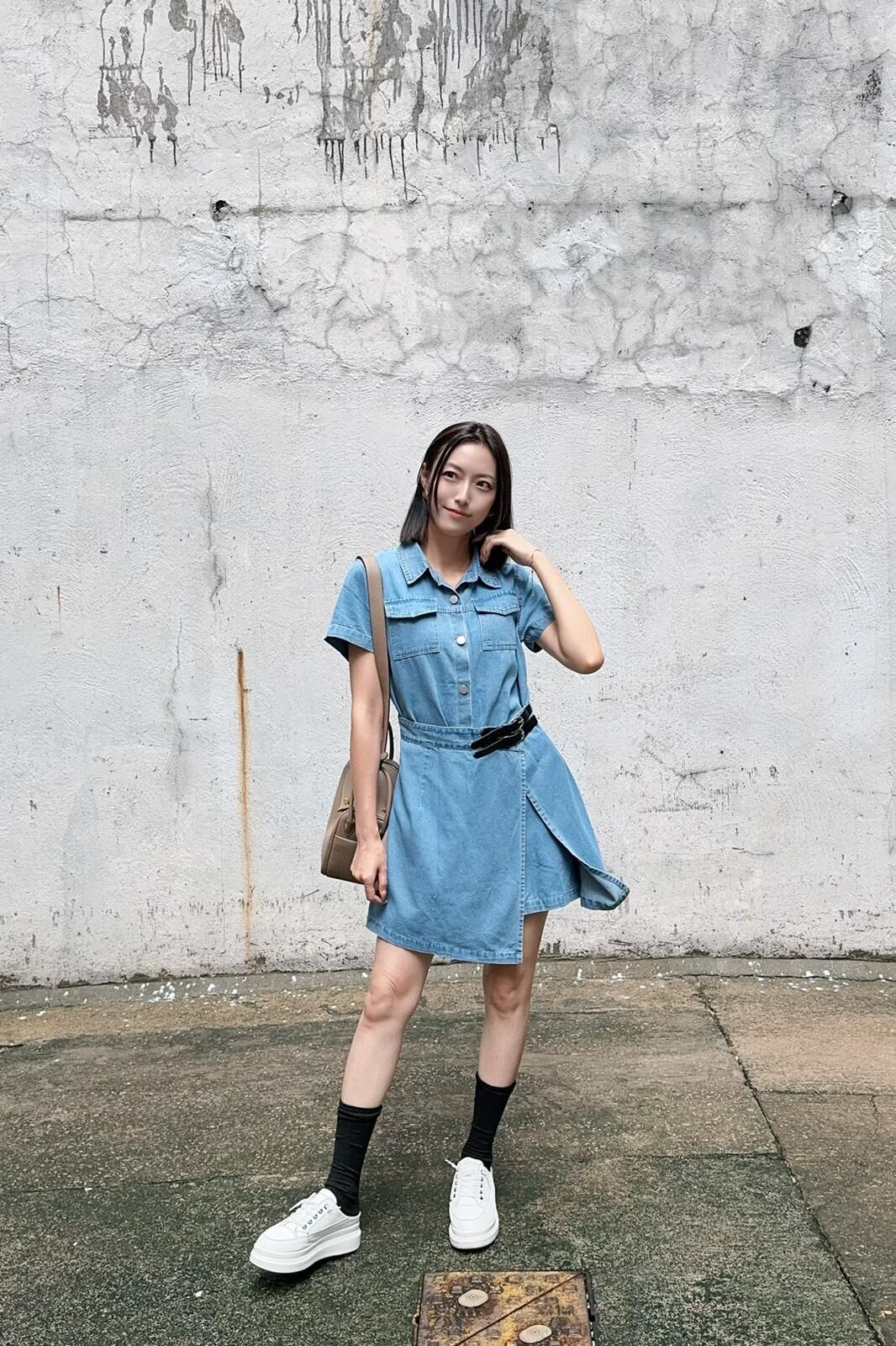 OP#7653🤍藏肚2扇牛仔裙