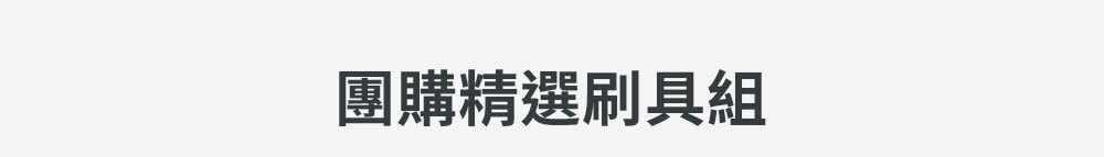 團購精選刷具組 >