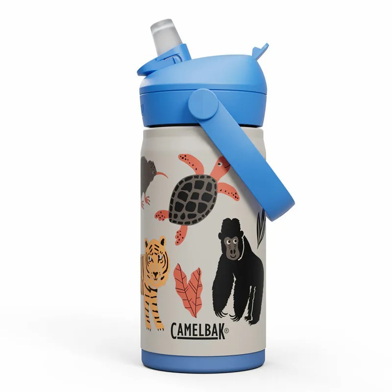 CAMELBAK 350ml Flip Straw兒童吸管不鏽鋼保溫瓶(保冰) 動物樂園