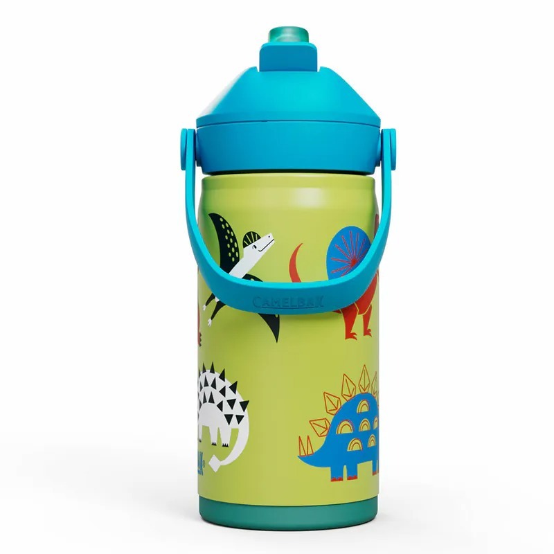 CAMELBAK 350ml Flip Straw兒童吸管不鏽鋼保溫瓶(保冰) 恐龍聚會