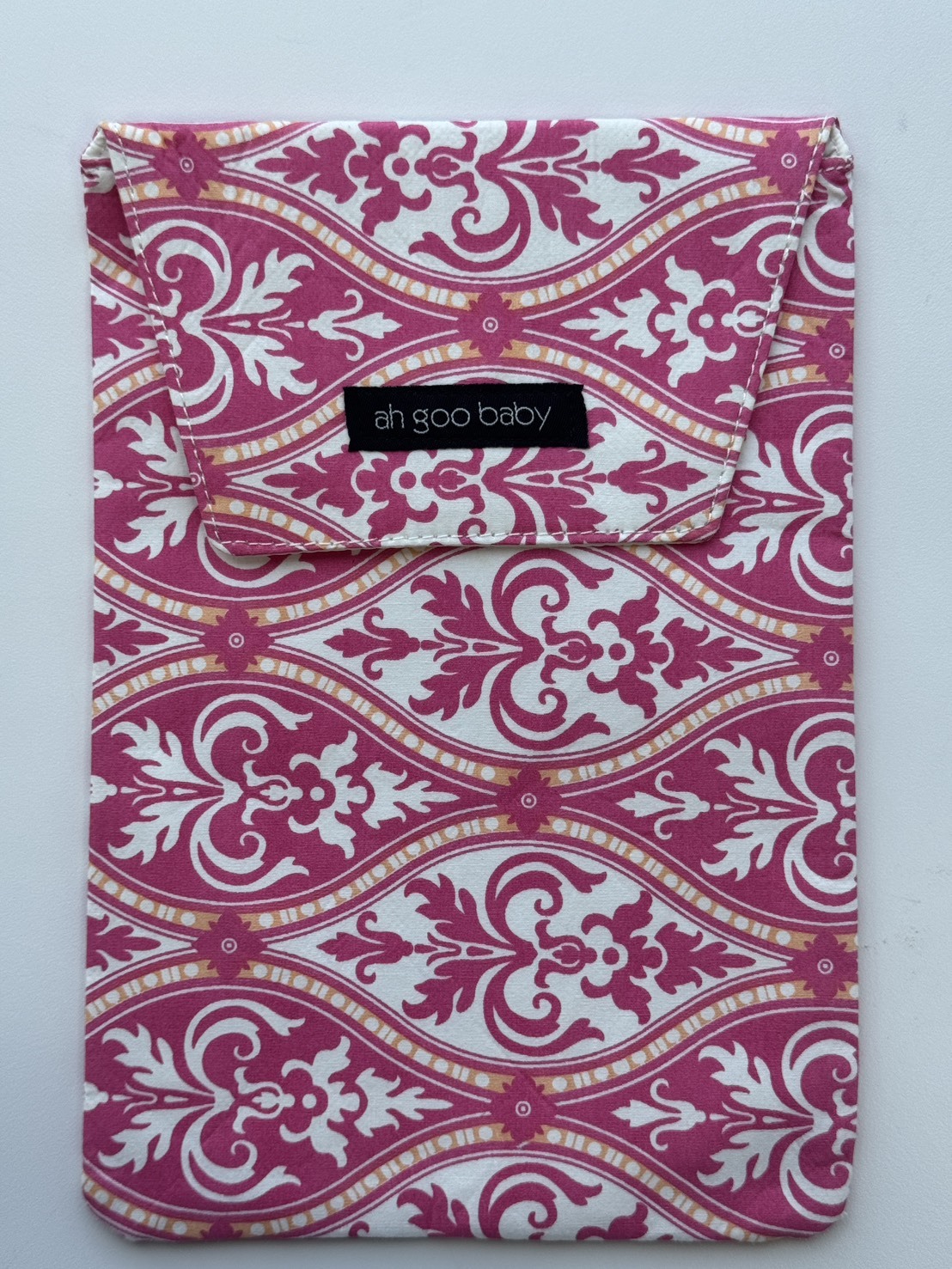 [福利品] AhGooBaby 多功能收納包 氣質桃粉  (魔鬼氈不黏)