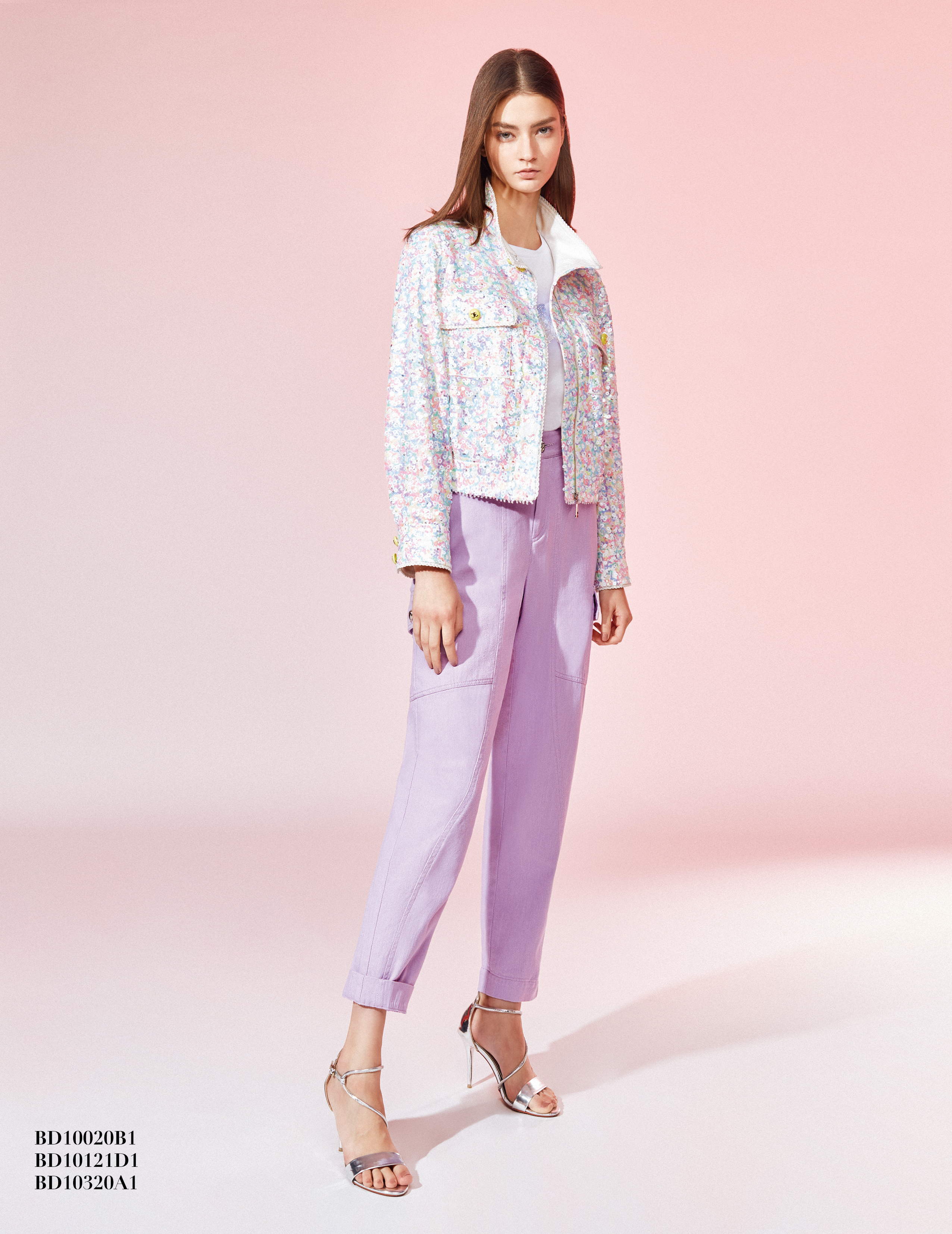 BD16906D1 JE五彩點點立領外套