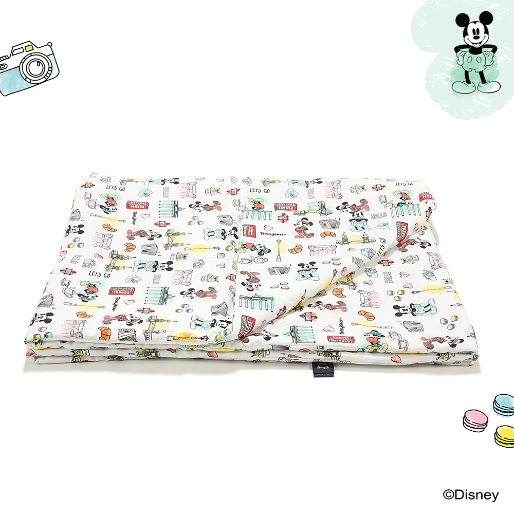 La Millou波蘭 竹纖涼感被(140x110cm)｜抗菌被｜無流蘇簡約質感｜米奇系列_嚮旅行篇