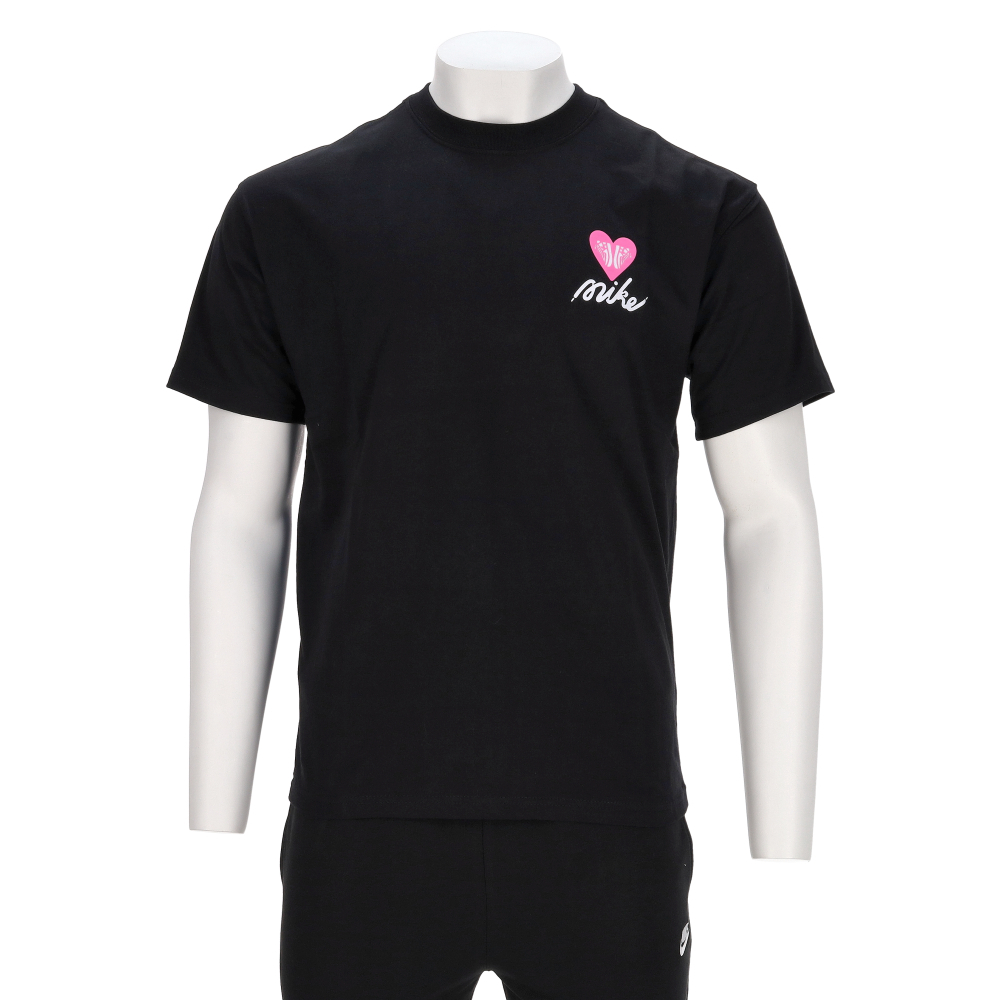 Nike Tee M90 OC V Day 男款 女款 黑色 運動 休閒 中性 圓領 情人節 短袖 HJ0585-010