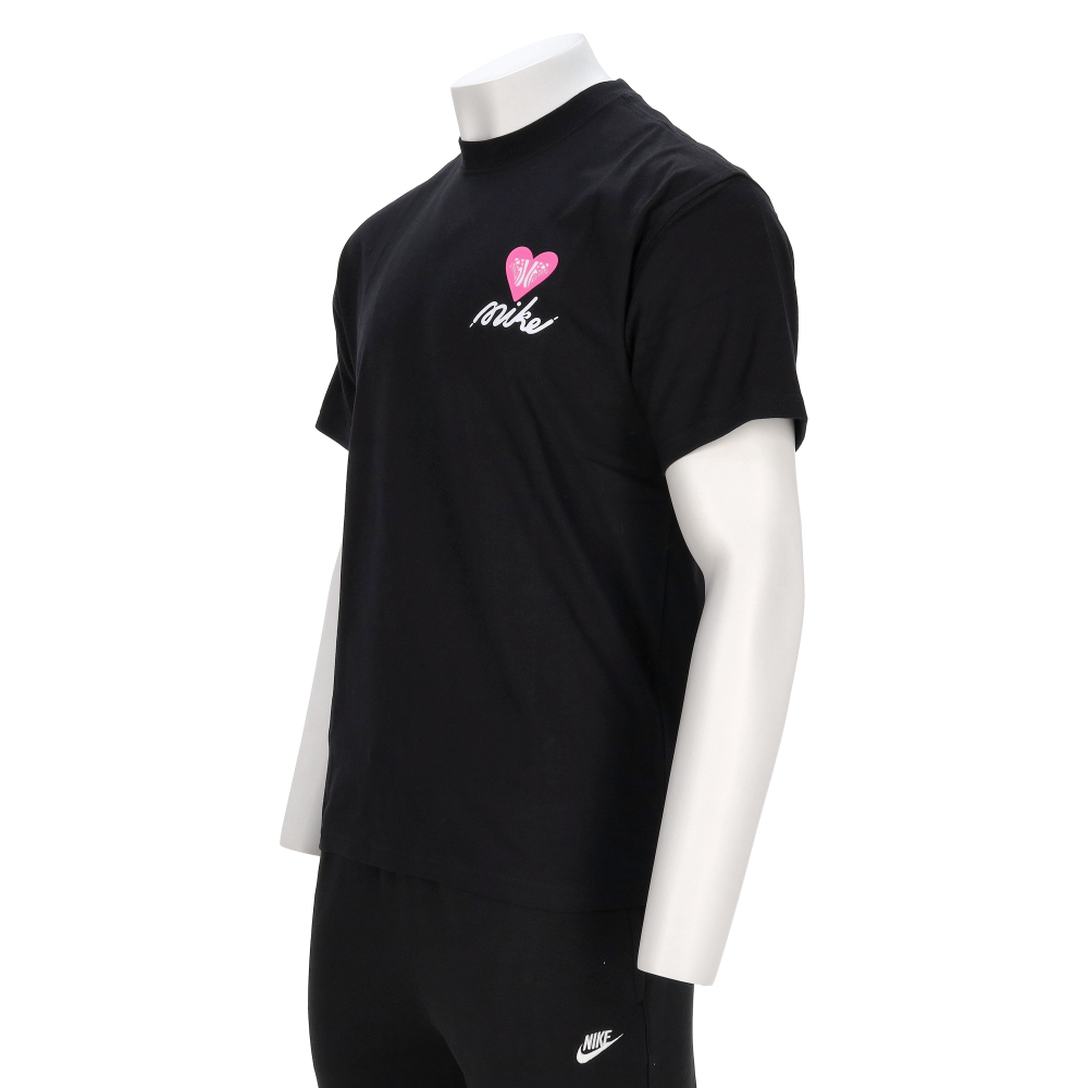 Nike Tee M90 OC V Day 男款 女款 黑色 運動 休閒 中性 圓領 情人節 短袖 HJ0585-010