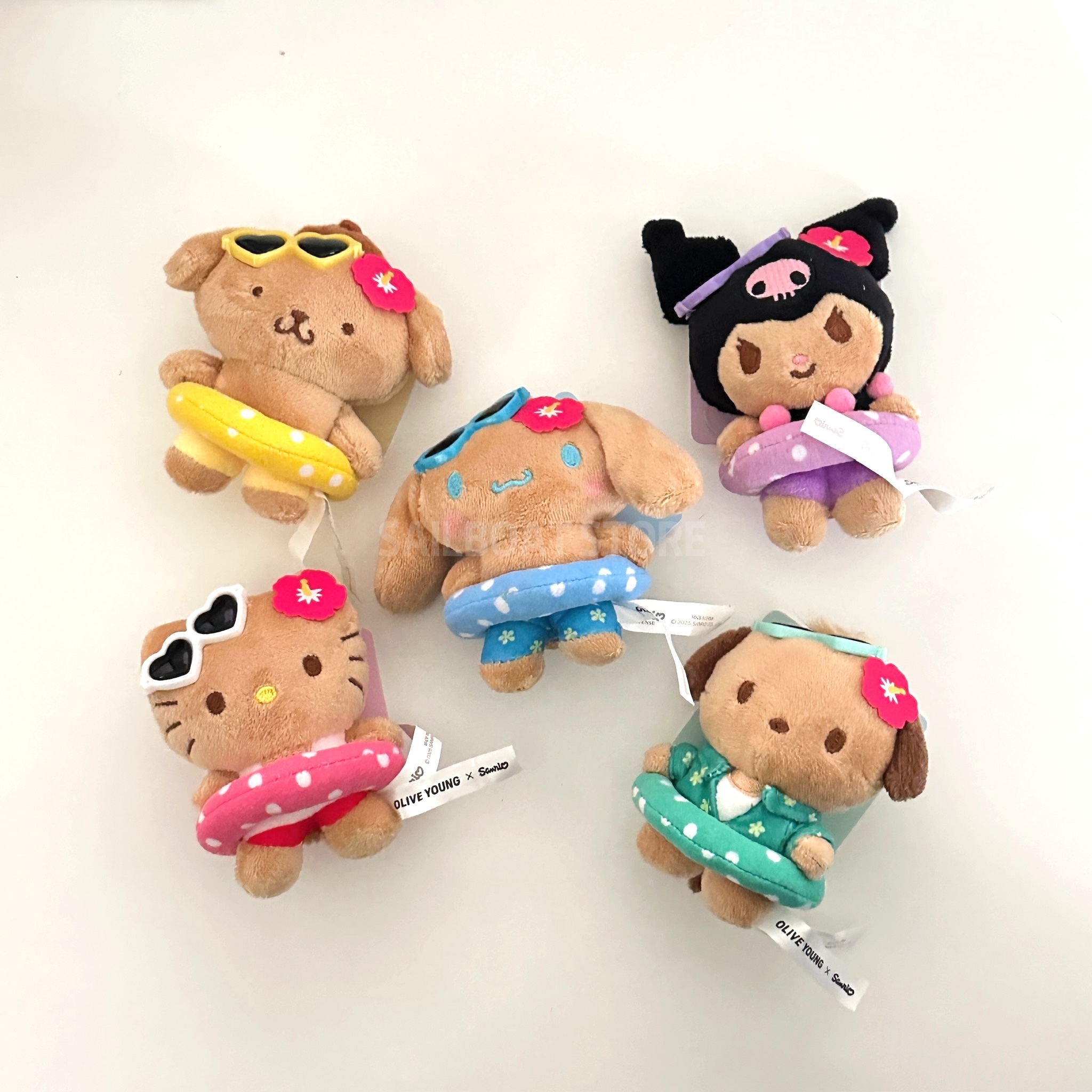 #現貨供應 Olive Young × 三麗鷗 曬黑系列 玩偶吊飾