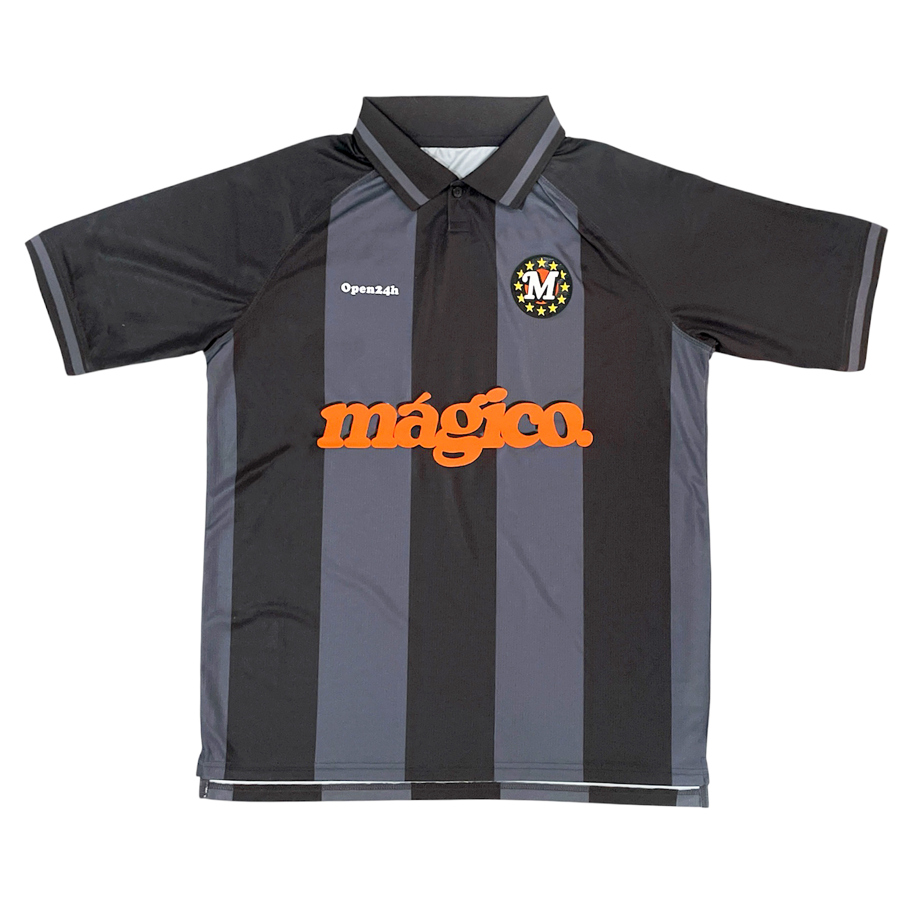 "MÁGICO FC" T-shirt - Black/Orange