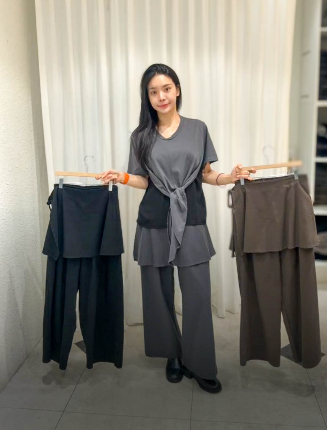 🥰PM_K8407   ▶️長褲+裙子 👉W:70-92cm H:118cm L:94cm