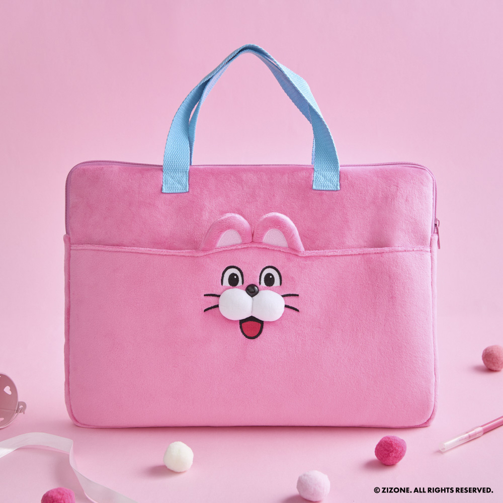 【 ZIZONE 】絨毛電腦包-15吋