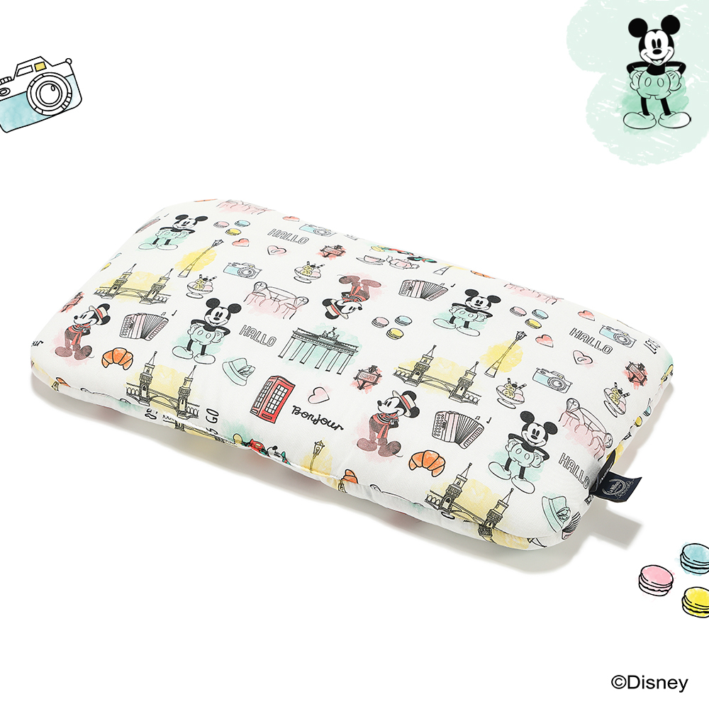 La Millou波蘭 竹纖涼感小童方枕(30x50cm)｜抗菌枕｜米奇系列_嚮旅行篇