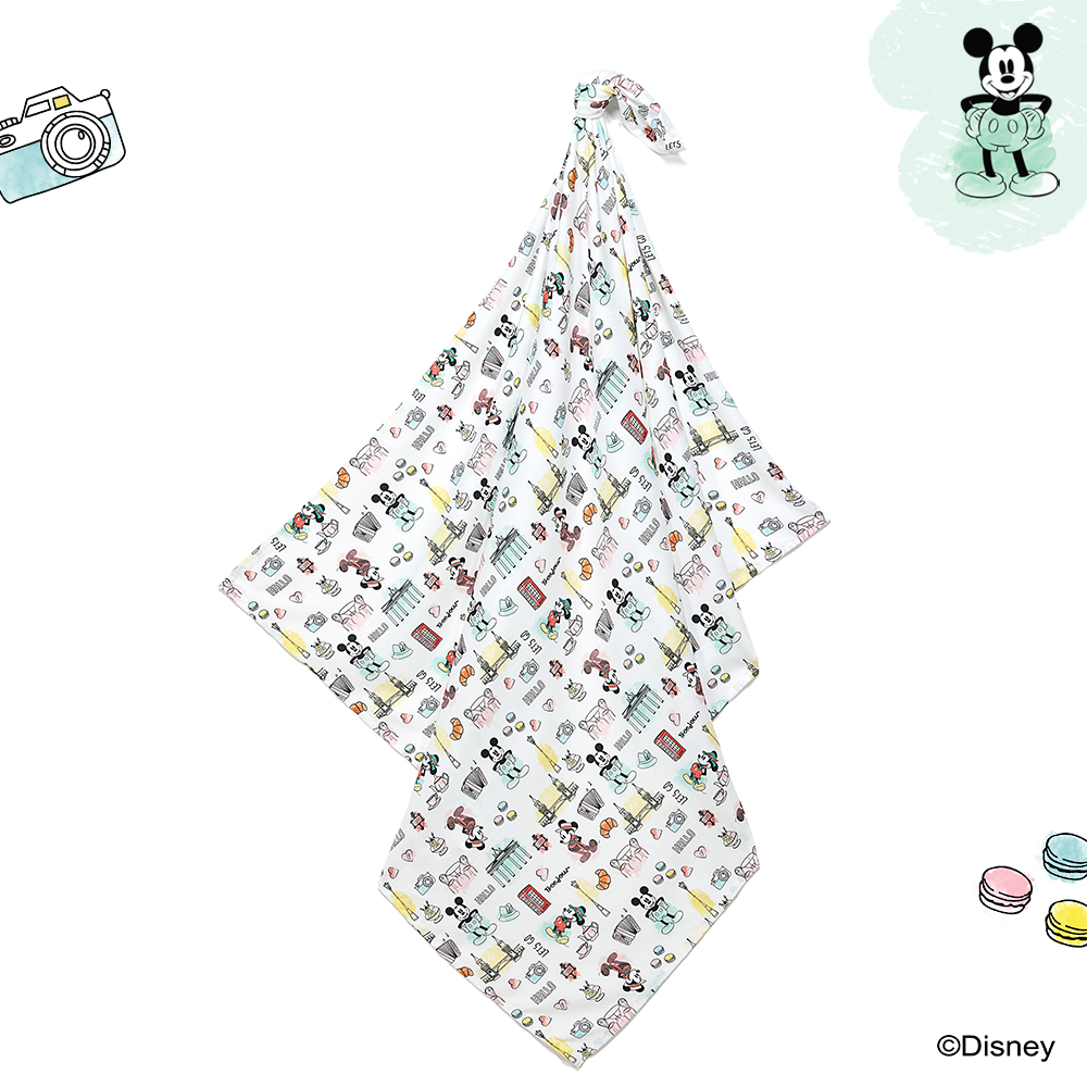 La Millou波蘭 竹纖涼感巾｜抗菌包巾｜米奇系列_嚮旅行篇