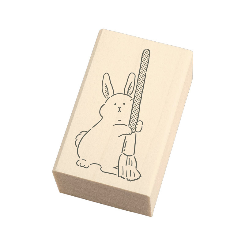 BEVERLY 墨水的好朋友系列 木印章: TSW-122 兔和畫刷