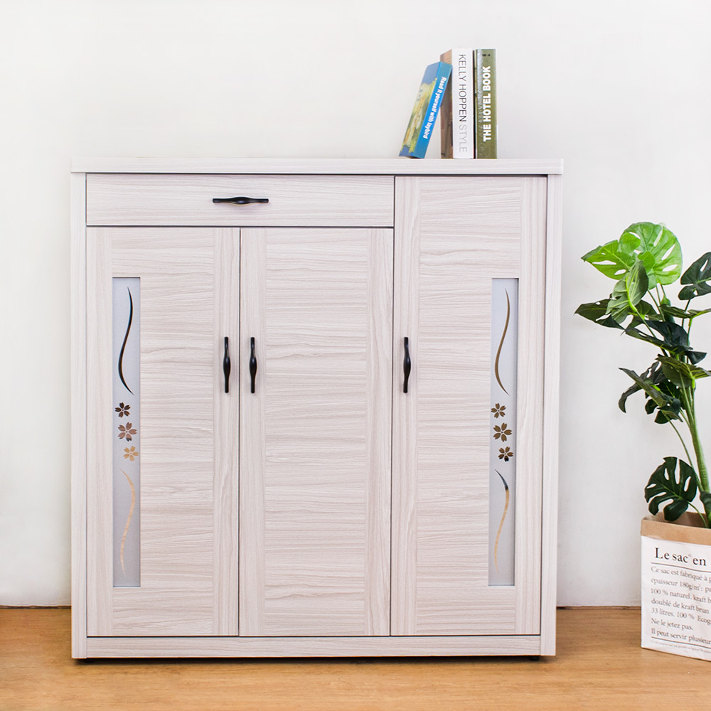 維卡斯3.9尺三門一抽鞋櫃