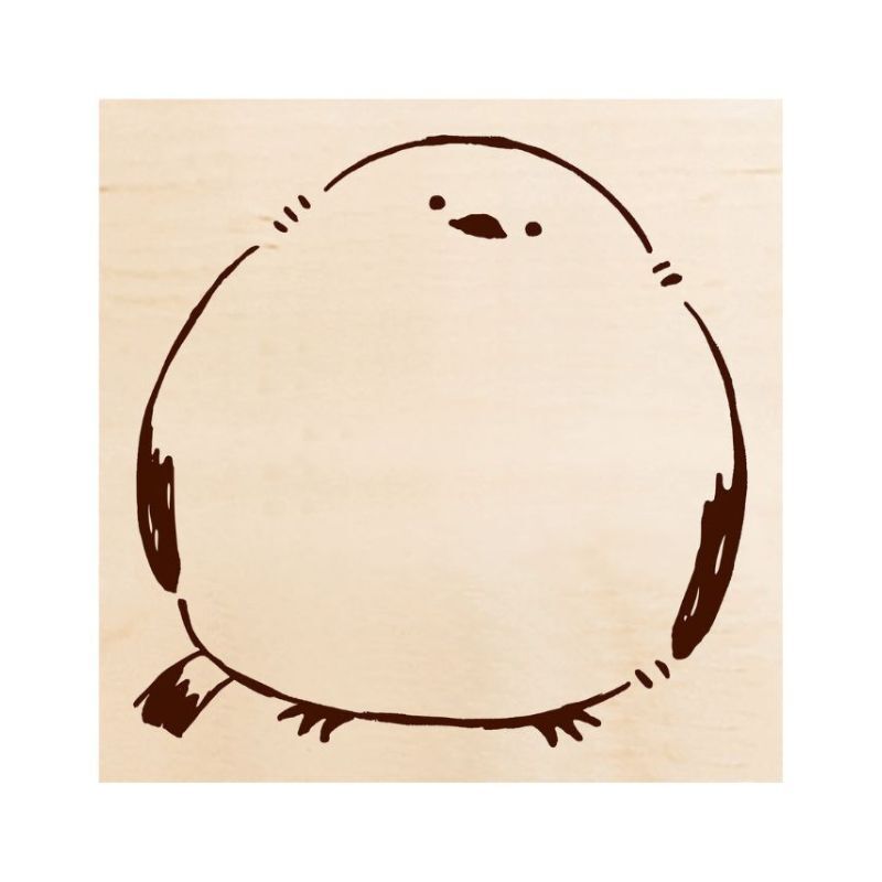 BEVERLY 方型木印章: TSW-158 長尾山雀