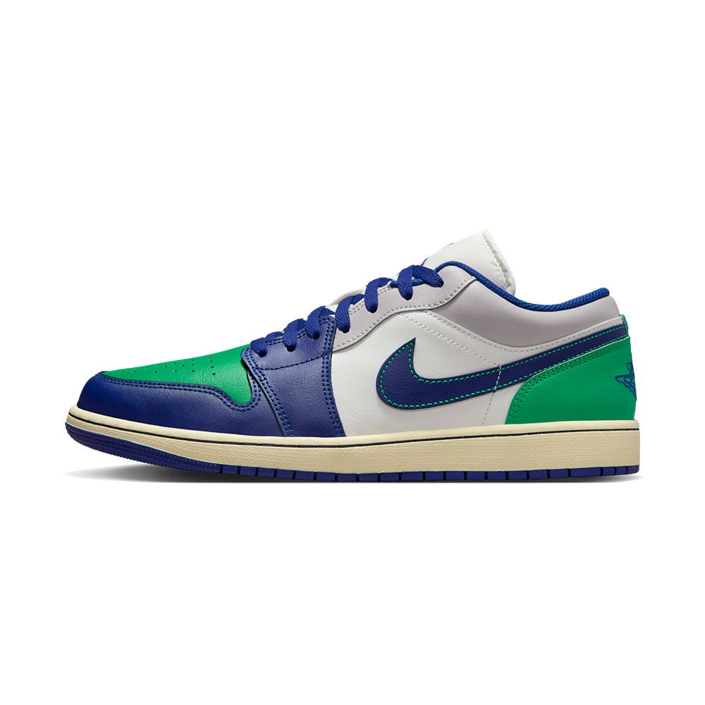 Nike Air Jordan 1 Low 男鞋 藍綠色 皮革 運動 低筒 喬丹 AJ1 休閒鞋 553558-147