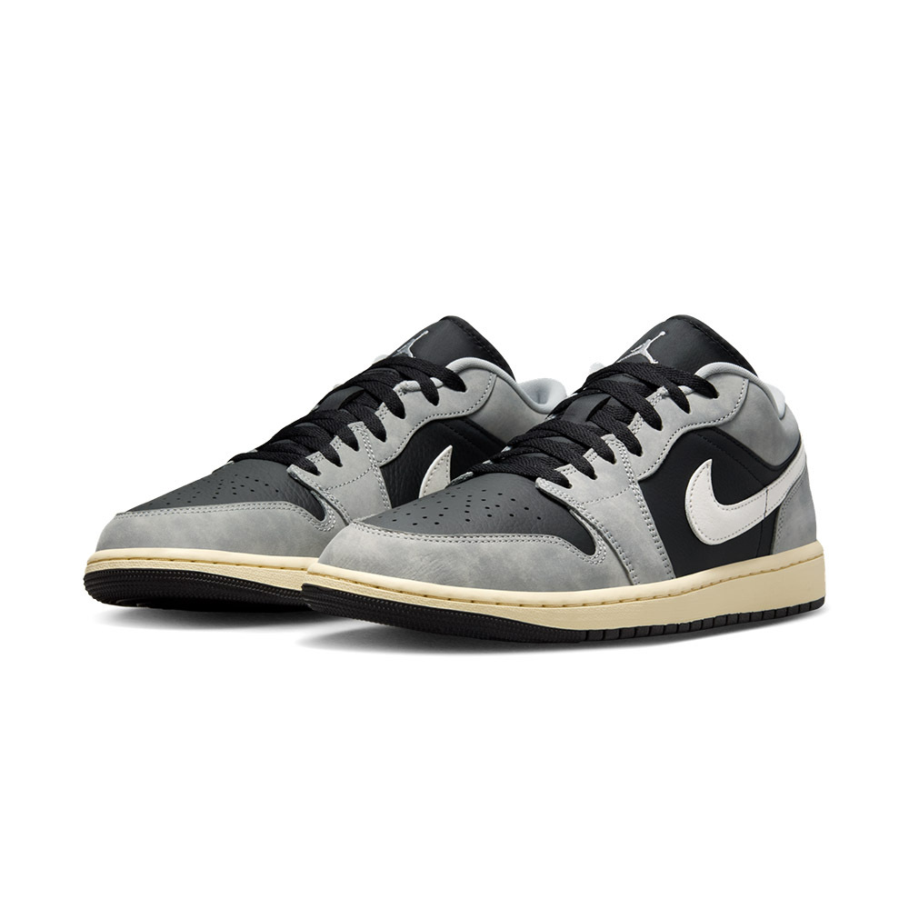 Nike Air Jordan 1 Low SE 男鞋 灰黑色 皮革 運動 喬丹 AJ1 休閒鞋 HQ2010-012