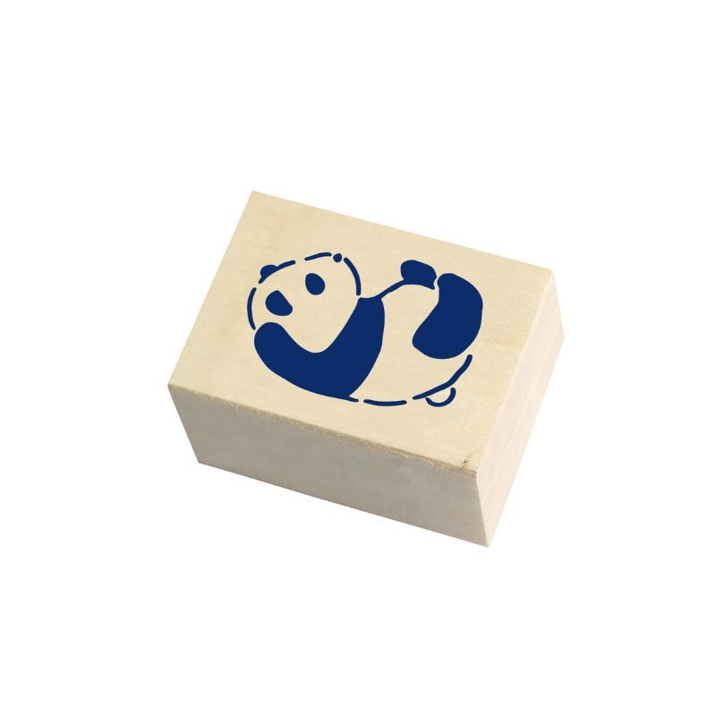 BEVERLY 紙膠帶的好朋友系列 木印章: TSW-169 熊貓打筋斗