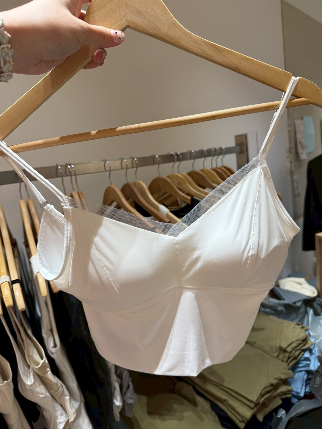 #AA25網紗唯美Bra Top(黑/白/杏)