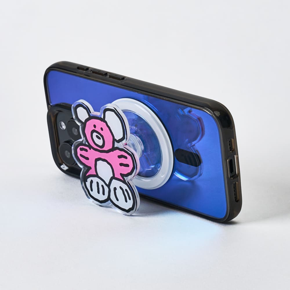 Plabear 磁吸手機支架 / 粉紅小熊-VT043