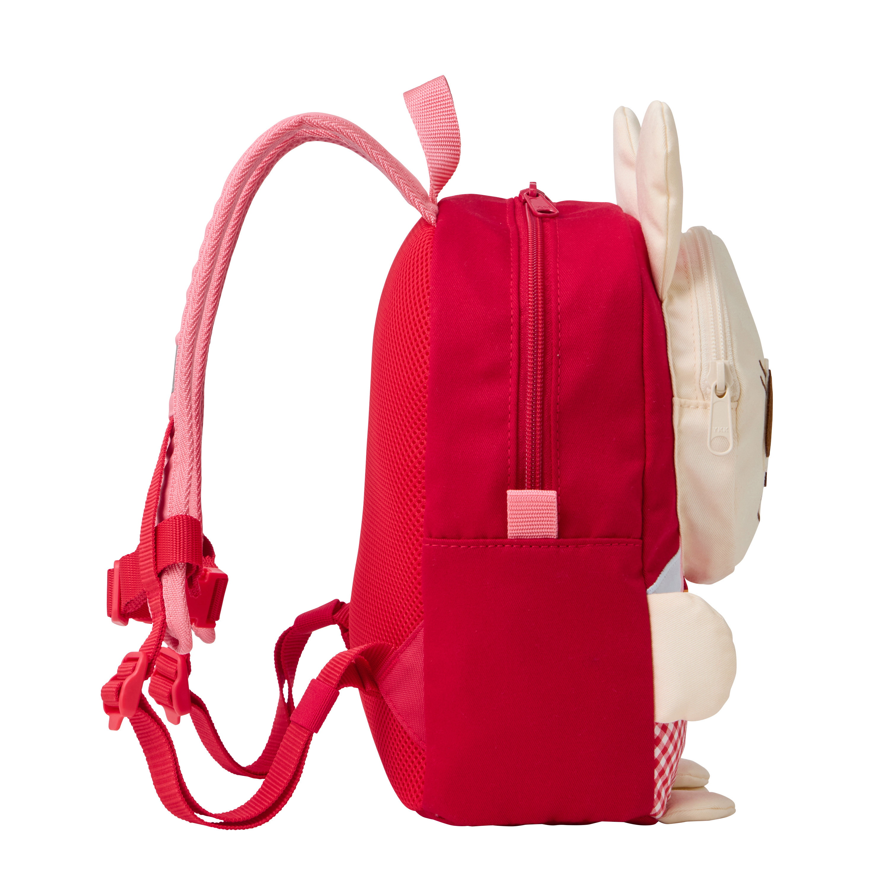 舞颯兔立體造型雙肩包-紅