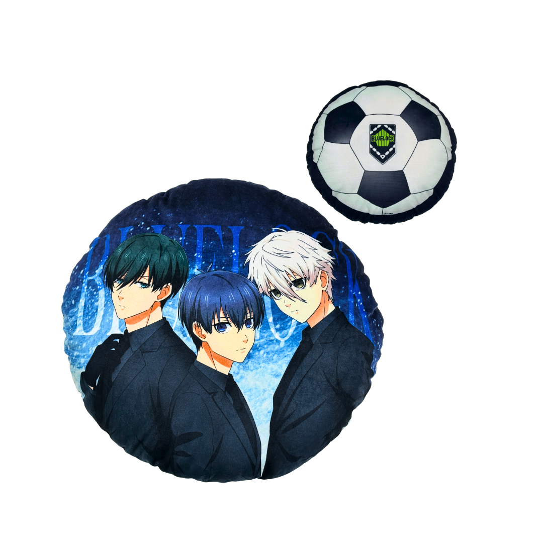 藍色監獄 圓形雙面抱枕 - 潔 & 凪 & 糸師