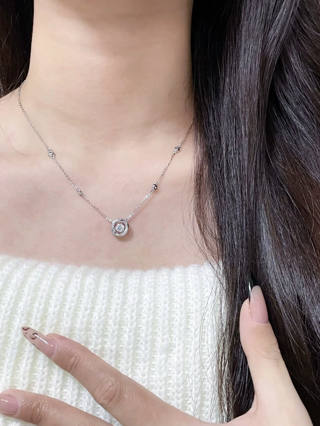 KADER 閃鑽跳動的心 S925銀 項鍊