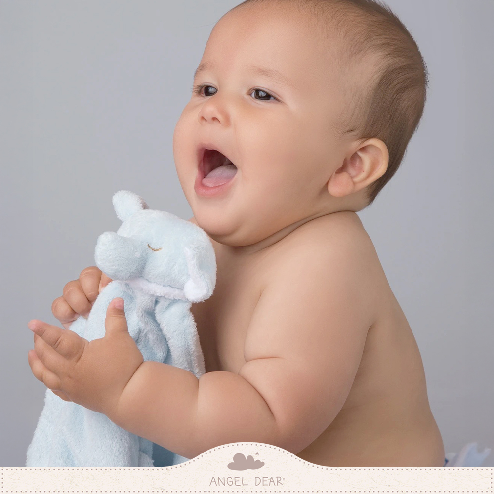 ANGEL DEAR 嬰兒安撫巾 (藍色大象)