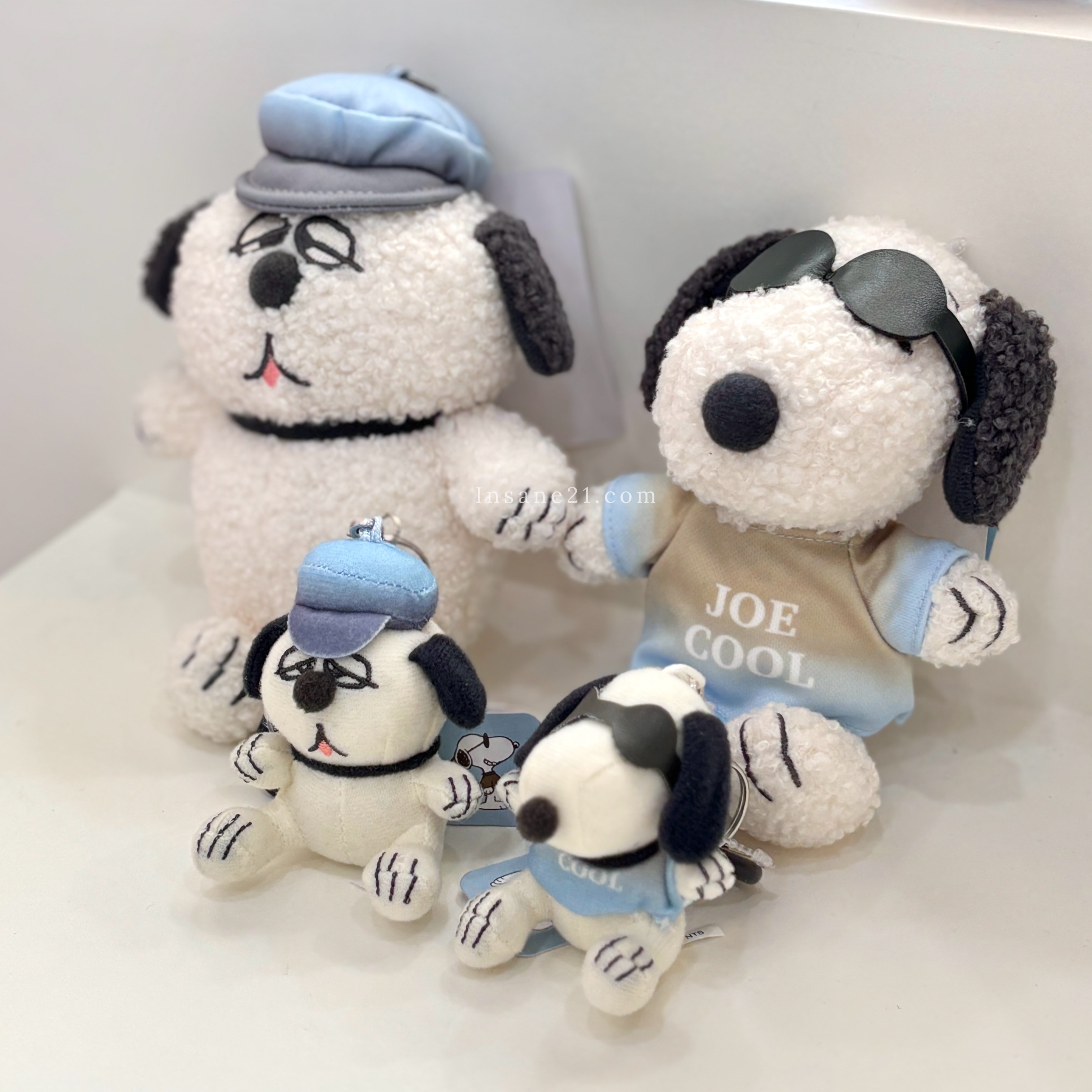 SNOOPY 史努比 JOE COOl＆OLAF 絨毛吊飾 藍色漸層 奧拉夫 飛行眼鏡 大款/迷你