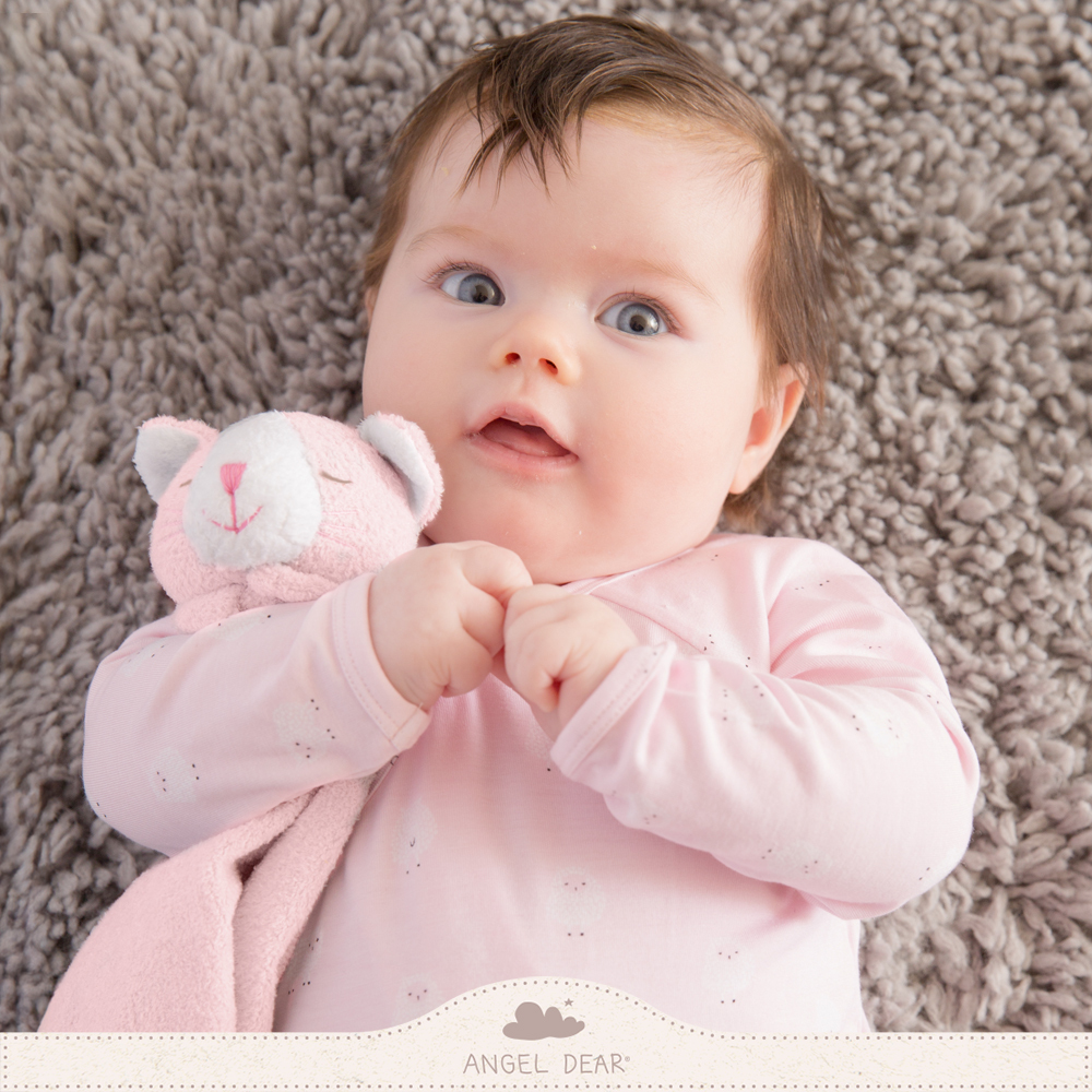 ANGEL DEAR 嬰兒安撫巾 (粉紅小貓)