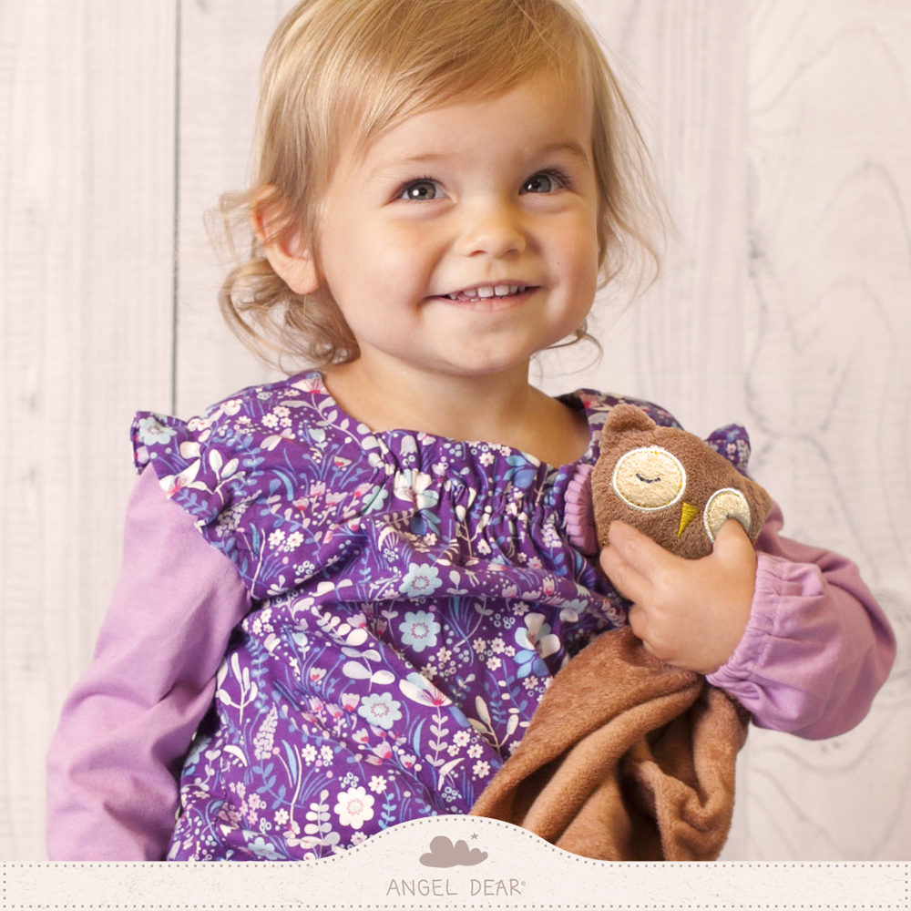 ANGEL DEAR 嬰兒安撫巾 (棕色貓頭鷹)