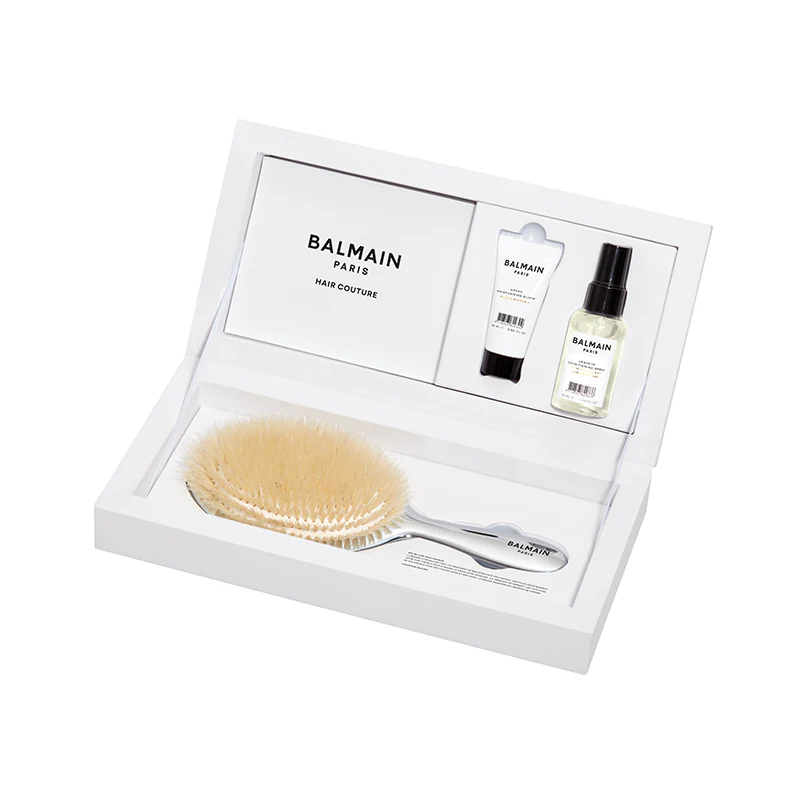 BALMAIN - Silver Spa Brush Set Limited Edition 限量版銀按摩梳套裝