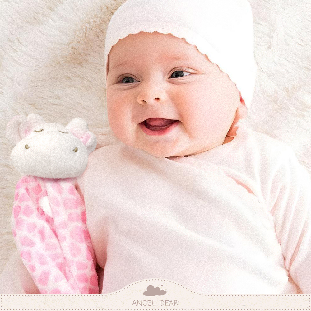 ANGEL DEAR 嬰兒安撫巾  (粉紅長頸鹿)