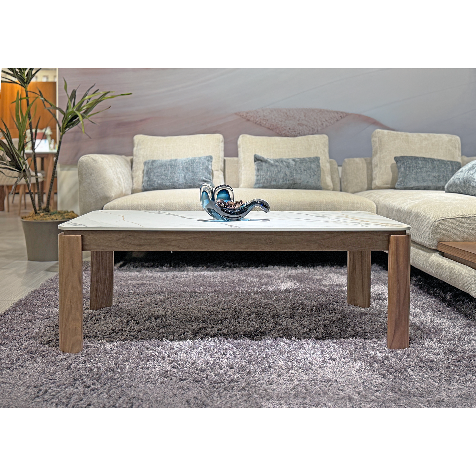 MAX 燒結石面長方茶几〔CB379〕