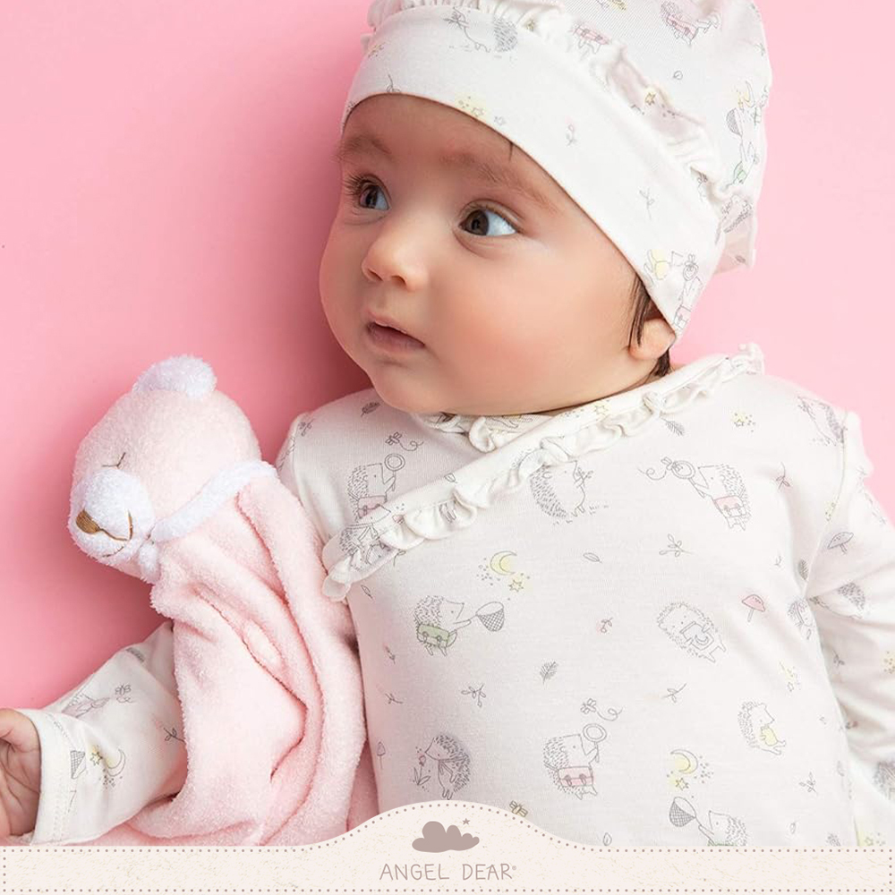 ANGEL DEAR 嬰兒安撫巾 (粉紅熊熊)