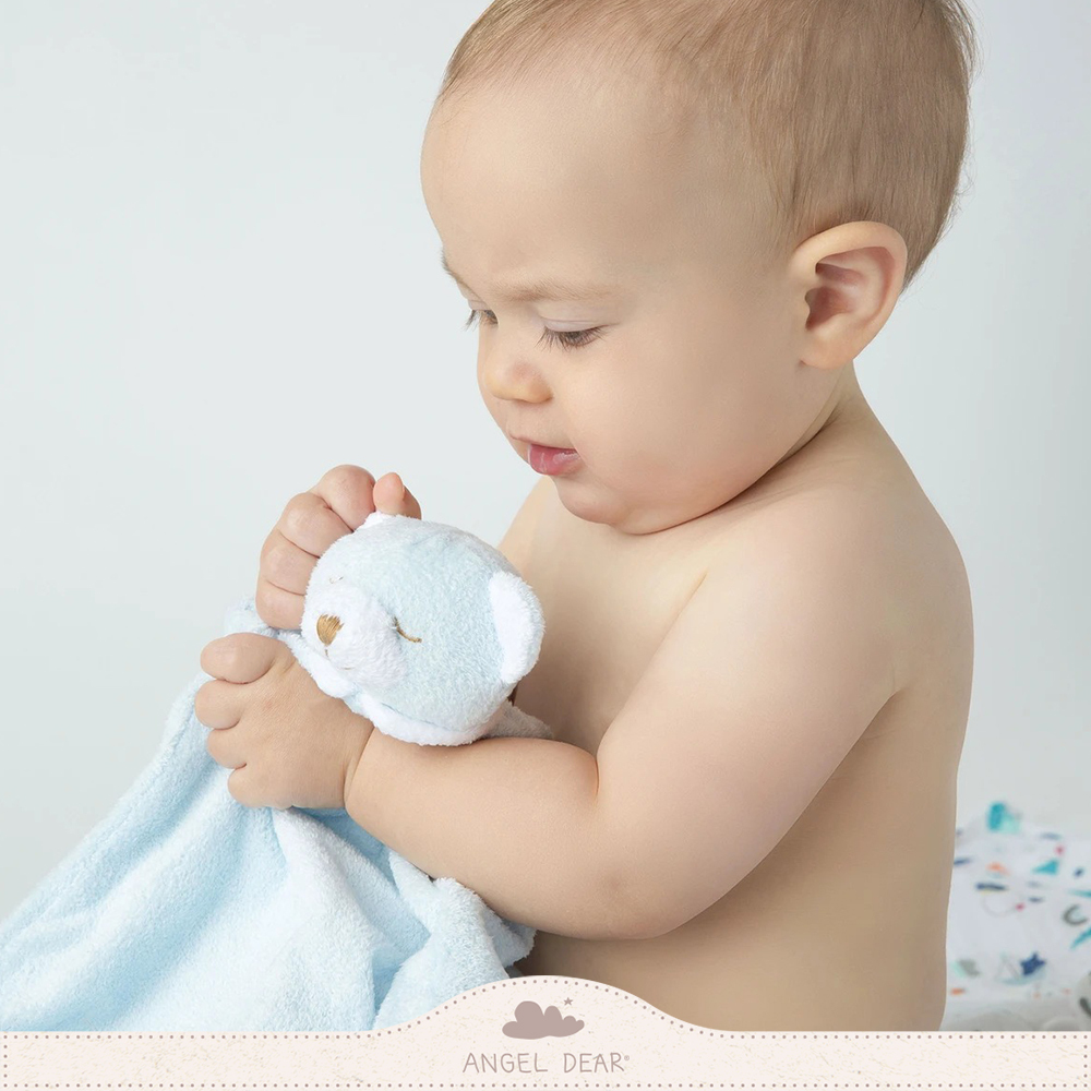 ANGEL DEAR 嬰兒安撫巾 (藍色熊熊)
