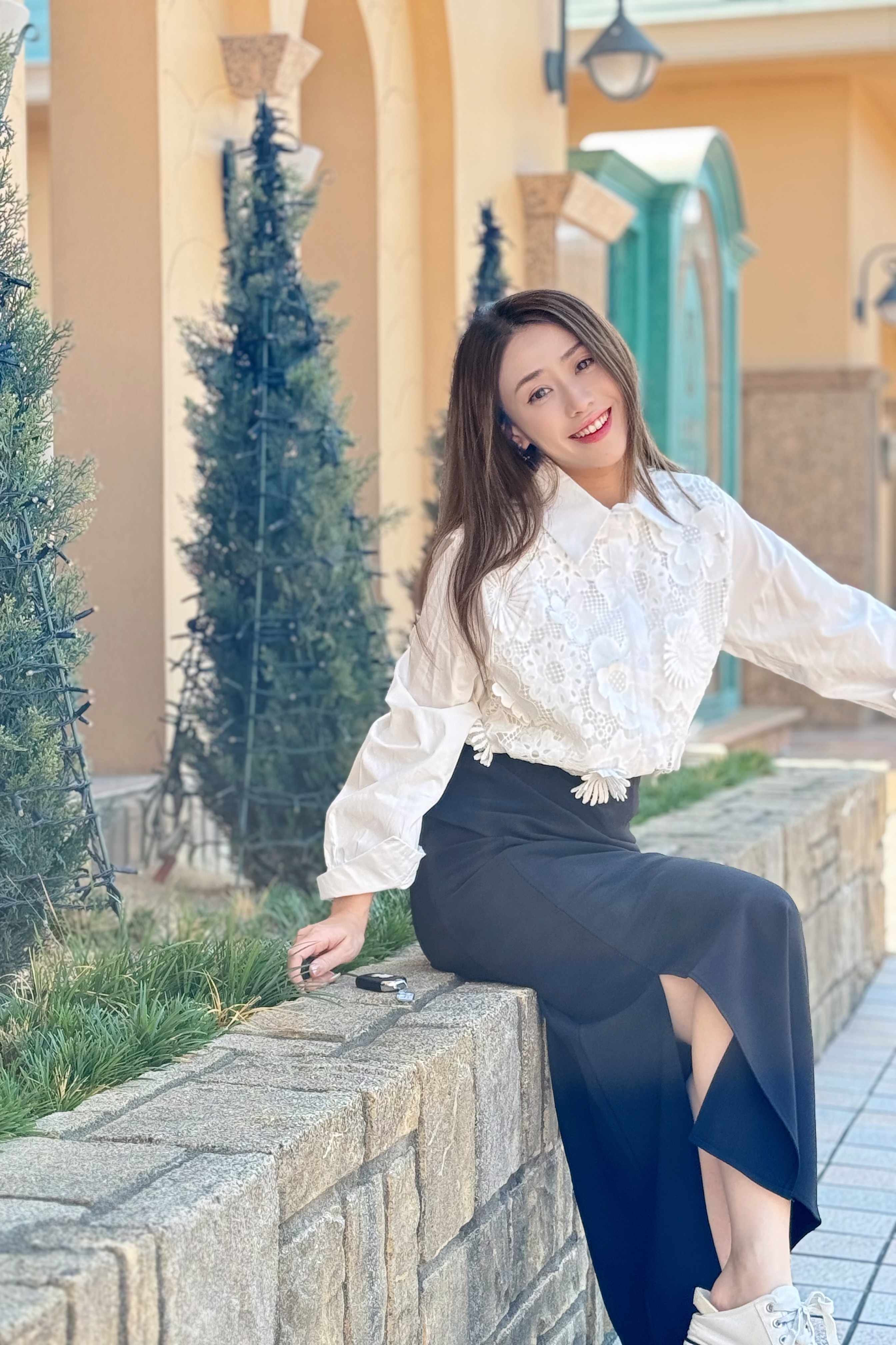 TOP#7665🤍日系高級剪紙設計襯衫