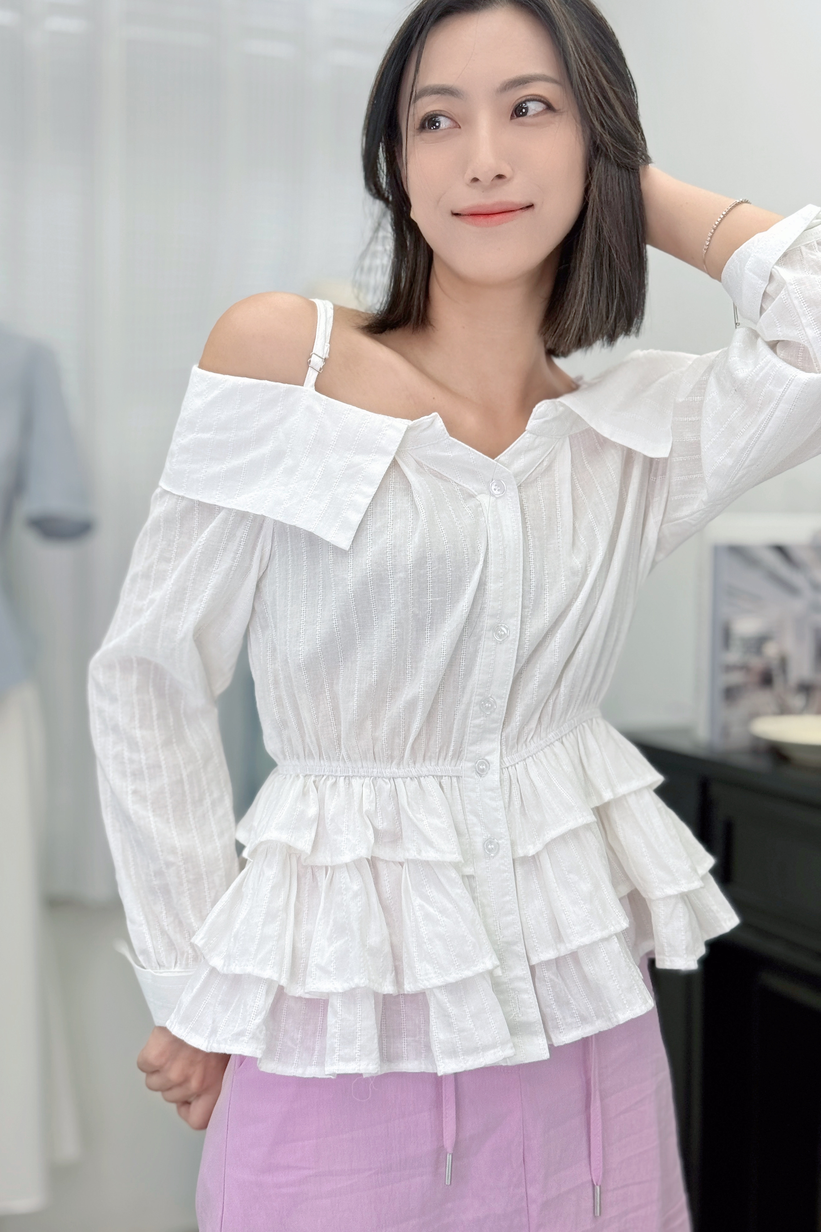 TOP#7658🤍Piece of Cake Blouse