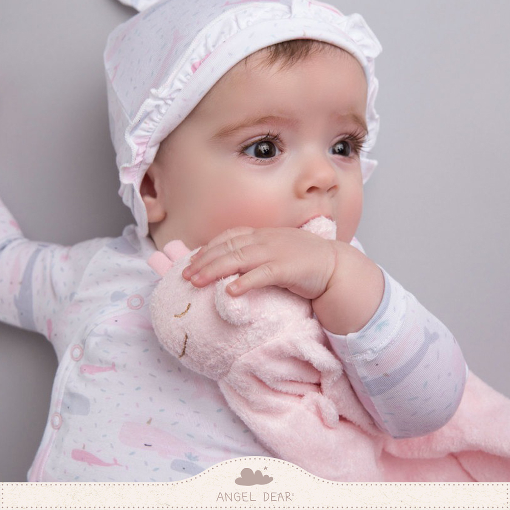 ANGEL DEAR 嬰兒安撫巾 (粉紅鯨魚)