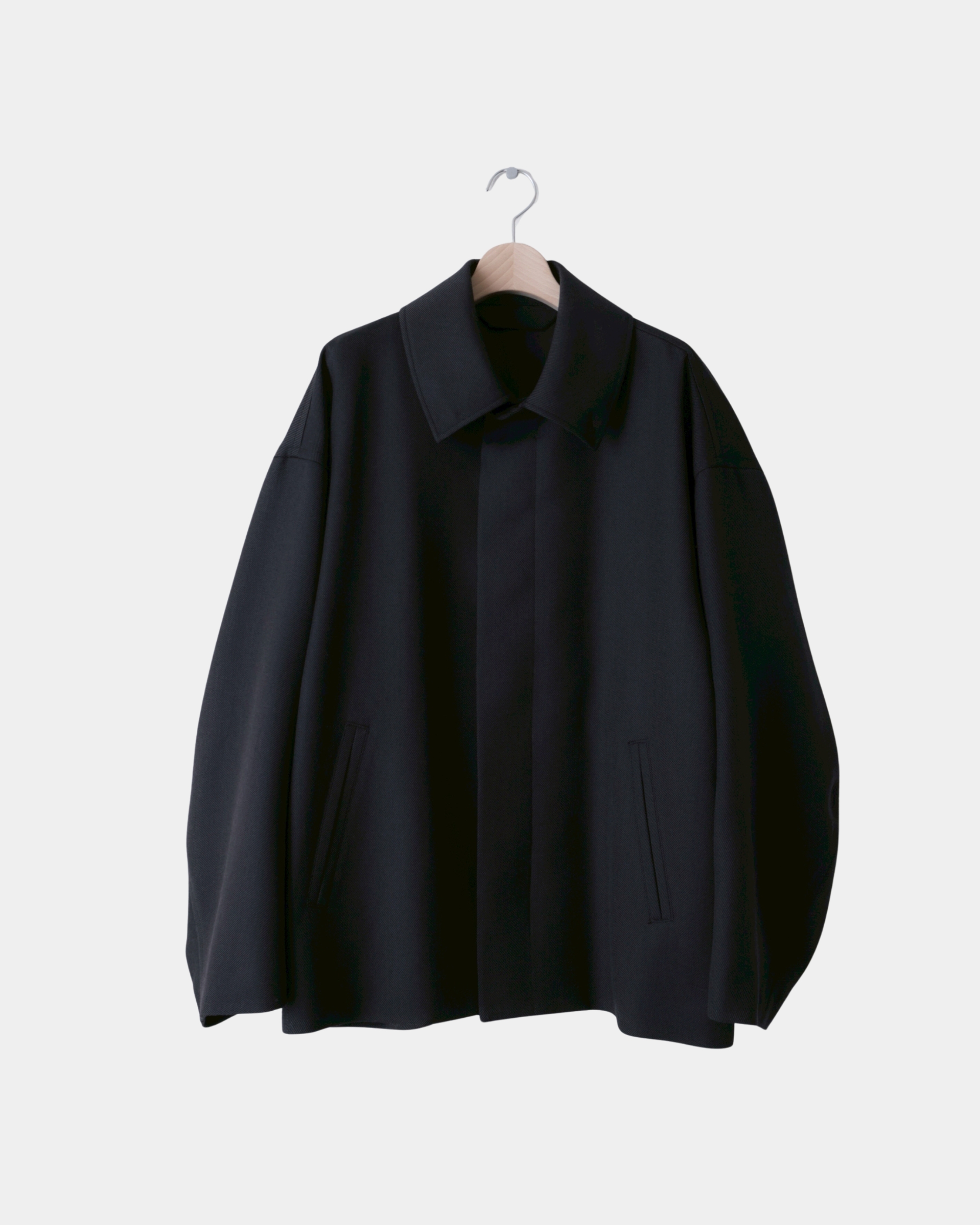 Blanc YM - WOOL OVERSIZE SHORT COAT / 2COLORS