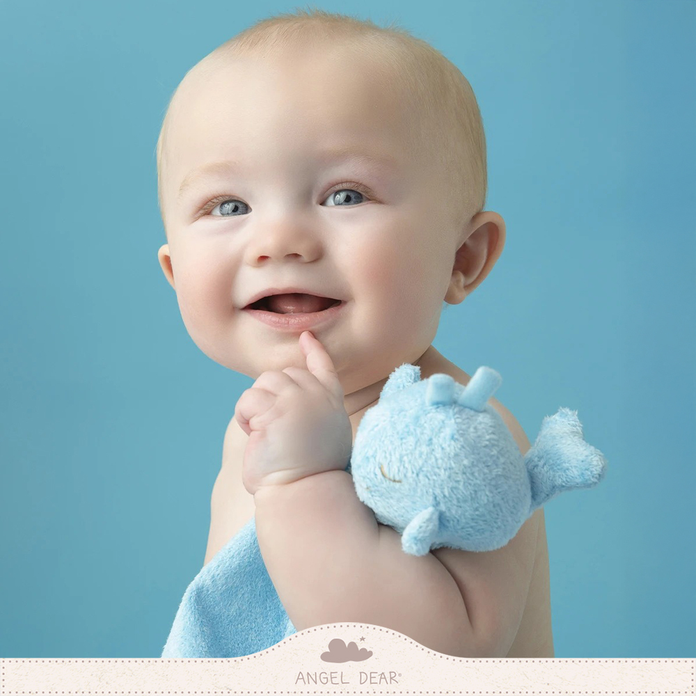 ANGEL DEAR 嬰兒安撫巾 (藍色鯨魚)