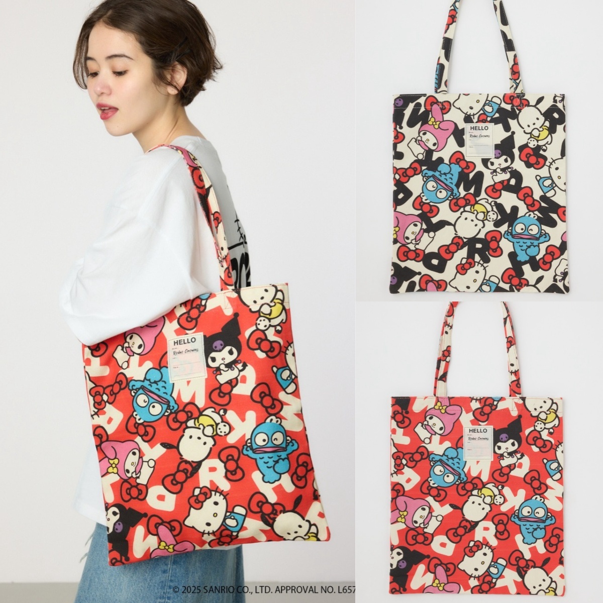 現貨┃Sanrio 三麗鷗 KITTY 漢頓 美樂蒂 酷洛米 帕恰狗 帆布袋 托特包